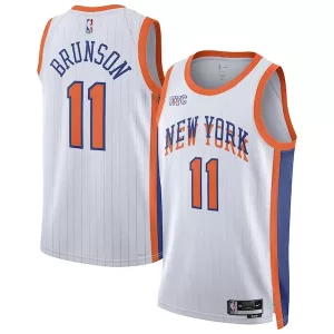 Duraturo Jalen Brunson New York Knicks Nike Unisex 2024/25 Swingman Player Jersey City Edition White per i Fan Veri