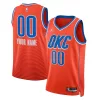 Duraturo Lussuoso Oklahoma City Thunder Jordan Brand Unisex 2022/23 Swingman Custom Jersey Statement Edition Orange per i Fan Veri