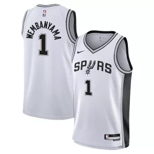 Duraturo Prestigioso Sofisticato Victor Wembanyama San Antonio Spurs Nike Youth Swingman Jersey Association Edition White per i Fan Veri