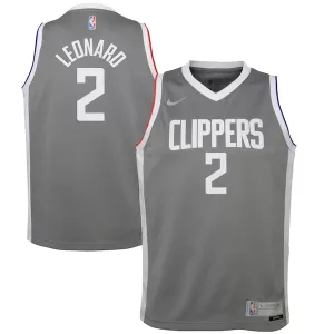 Eccezionale Bellissimo Delizioso Kawhi Leonard LA Clippers Nike Youth 2020/21 Swingman Player Jersey Gray Earned Edition per i Fan Veri