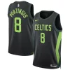 Stupendo Kristaps Porzingis Boston Celtics Nike Unisex 2024/25 Swingman Player Jersey City Edition Black per i Fan Veri