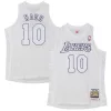 Eccezionale Fantastico Magnifico Steve Nash Los Angeles Lakers 2012 Authentic Player Jersey White per i Fan Veri