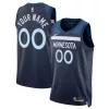 Eccezionale Fantastico Sofisticato Minnesota Timberwolves Nike Unisex Swingman Custom Jersey Navy Icon Edition per i Fan Veri