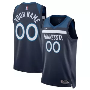 Eccezionale Fantastico Sofisticato Minnesota Timberwolves Nike Unisex Swingman Custom Jersey Navy Icon Edition per i Fan Veri