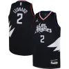 Eccezionale Lussuoso Carino Kawhi Leonard LA Clippers Jordan Brand Youth Swingman Jersey Statement Edition Black per i Fan Veri