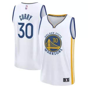 Eccezionale Moderno Robusto Stephen Curry Golden State Warriors Youth Fast Break Replica Player Jersey Association Edition White per i Fan Veri
