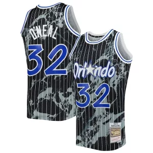 Eccezionale Resistente Delizioso Shaquille O'Neal Orlando Magic 1994/95 Hardwood Classics Marble Swingman Jersey Black per i Fan Veri