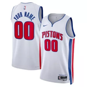 Eccezionale Splendido Detroit Pistons Nike Unisex Swingman Custom Jersey White Association Edition per i Fan Veri
