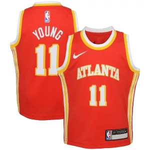 Eccezionale Versatile Trae Young Atlanta Hawks Nike Toddler Swingman Player Jersey Icon Edition Red per i Fan Veri
