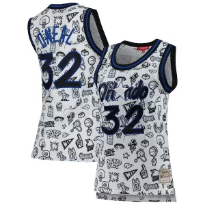 Elegante Comodo Shaquille O'Neal Orlando Magic Women's 1994 Doodle Swingman Jersey White per i Fan Veri