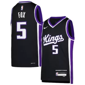 Accattivante De'Aaron Fox Sacramento Kings Nike Youth Swingman Jersey Icon Edition Purple per i Fan Veri