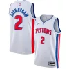 Elegante Incantevole Cade Cunningham Detroit Pistons Nike Unisex Swingman Jersey Association Edition White/Blue per i Fan Veri