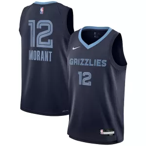 Elegante Ja Morant Memphis Grizzlies Nike Youth Swingman Jersey Icon Edition Navy per i Fan Veri