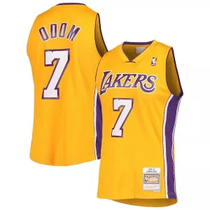 Elegante Lamar Odom Los Angeles Lakers 2001/02 Hardwood Classics Swingman Jersey Gold per i Fan Veri