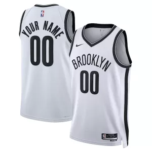 Elegante Magnifico Brooklyn Nets Nike Unisex Swingman Custom Jersey White Association Edition per i Fan Veri