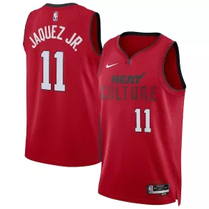 Elegante Meraviglioso Jaime Jaquez Jr. Miami Heat Nike Unisex 2024/25 Swingman Player Jersey City Edition Red per i Fan Veri