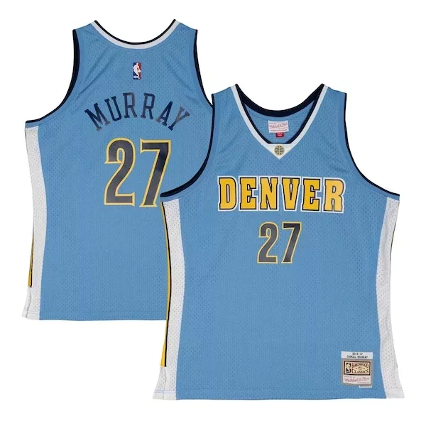 Elegante Moderno Bellissimo Jamal Murray Denver Nuggets 2016/17 Throwback Swingman Jersey Powder Blue per i Fan Veri