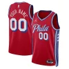 Elegante Philadelphia 76ers Jordan Brand Unisex 2022/23 Swingman Custom Jersey Statement Edition Red per i Fan Veri