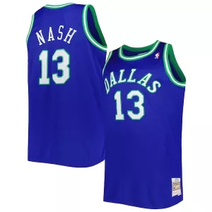 Elegante Versatile Sofisticato Steve Nash Dallas Mavericks Big & Tall Hardwood Classics 1998/99 Swingman Jersey Blue per i Fan Veri