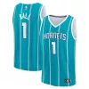 Fantastico Bellissimo LaMelo Ball Charlotte Hornets Fast Break Replica Player Jersey Icon Edition Teal per i Fan Veri