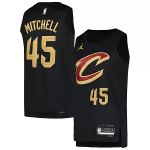 Fantastico Donovan Mitchell Cleveland Cavaliers Jordan Brand Swingman Player Jersey Statement Edition Black per i Fan Veri