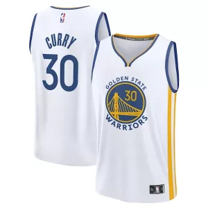 Raffinato Stephen Curry Golden State Warriors Youth Fast Break Replica Jersey Association Edition White per i Fan Veri