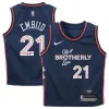 Fantastico Magnifico Raffinato Joel Embiid Philadelphia 76ers Nike Preschool Swingman Replica Jersey City Edition Navy per i Fan Veri