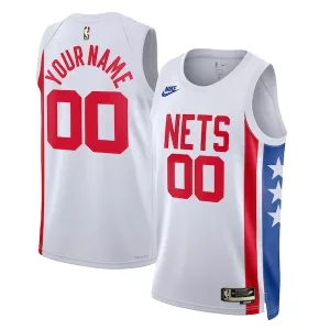 Fantastico Trendy Brooklyn Nets Nike Unisex 2022/23 Custom Swingman Jersey Classic Edition White per i Fan Veri