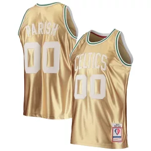 Fantastico Versatile Comodo Robert Parish Boston Celtics 75th Anniversary 1985/86 Hardwood Classics Swingman Jersey Gold per i Fan Veri
