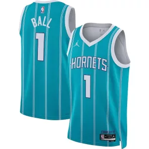 Fascinante Carino LaMelo Ball Charlotte Hornets Jordan Brand Unisex Swingman Jersey Icon Edition Teal/White per i Fan Veri