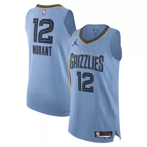 Fascinante Cool Versatile Ja Morant Memphis Grizzlies Jordan Brand Authentic Player Jersey Statement Edition Light Blue per i Fan Veri