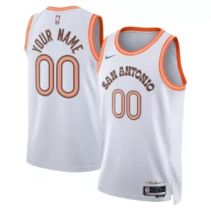 Fascinante Delizioso San Antonio Spurs Nike Unisex 2023/24 Custom Swingman Jersey White City Edition per i Fan Veri