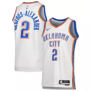 Fascinante Delizioso Shai Gilgeous Alexander Oklahoma City Thunder Nike Unisex Swingman Jersey Association Edition White/Blue per i Fan Veri