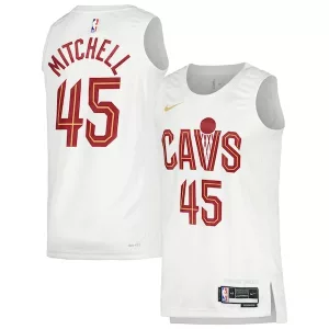 Fascinante Donovan Mitchell Cleveland Cavaliers Nike Unisex Swingman Jersey Association Edition White/Wine per i Fan Veri