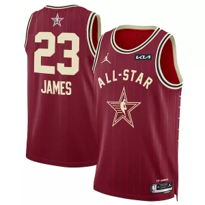 Fascinante Gorgeous LeBron James Jordan Brand Unisex 2024 NBA All Star Game Swingman Jersey Crimson per i Fan Veri