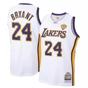 Fascinante Pratico Men's Los Angeles Lakers Kobe Bryant White 2009 10 Hardwood Classics Authentic Jersey per i Fan Veri