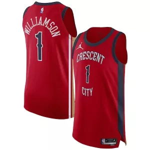 Fascinante Splendido Zion Williamson New Orleans Pelicans Jordan Brand Authentic Jersey Association Edition Red per i Fan Veri