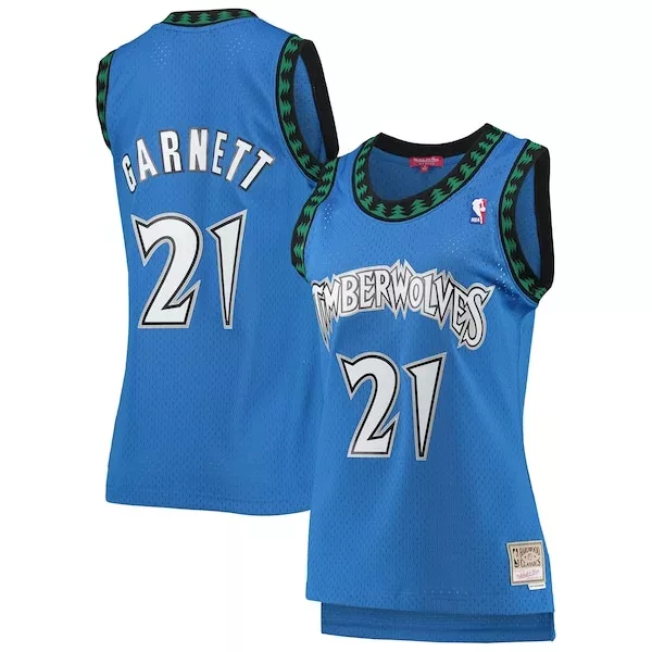Fascinante Stupendo Duraturo Kevin Garnett Minnesota Timberwolves Women's Hardwood Classics Swingman Jersey Blue per i Fan Veri