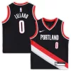 Gorgeous Damian Lillard Portland Trail Blazers Nike Preschool Swingman Player Jersey Icon Edition Black per i Fan Veri