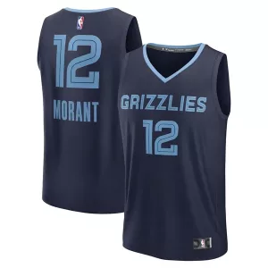 Gorgeous Ja Morant Memphis Grizzlies Fast Break Replica Player Jersey Icon Edition Navy per i Fan Veri