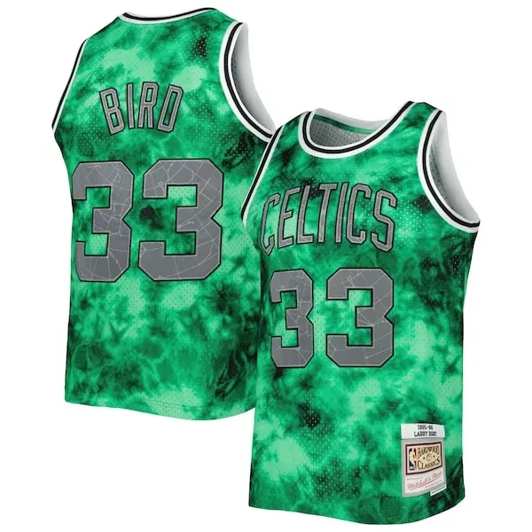 Gorgeous Larry Bird Boston Celtics 1985/86 Galaxy Swingman Jersey Kelly Green per i Fan Veri