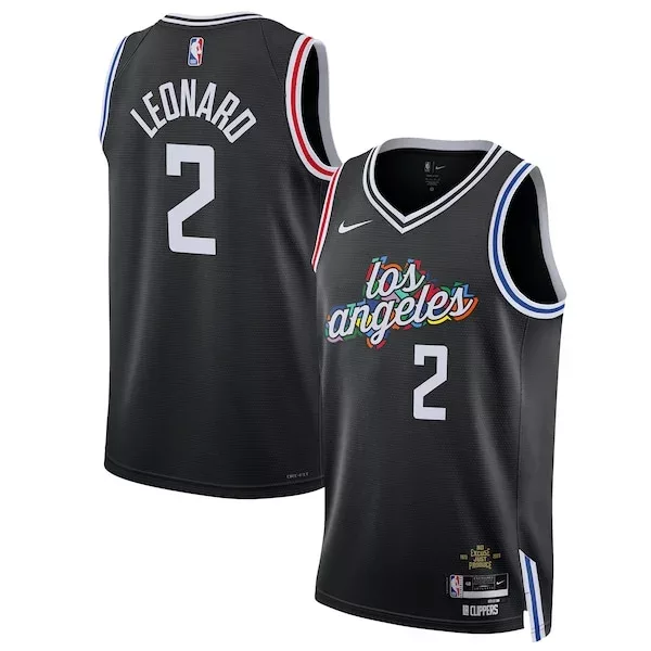 Gorgeous Moderno Kawhi Leonard LA Clippers Nike Unisex 2022/23 Swingman Jersey City Edition Black per i Fan Veri