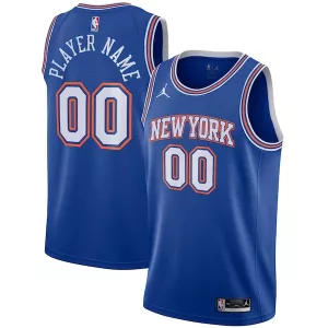 Gorgeous Moderno Versatile New York Knicks Jordan Brand Swingman Custom Jersey Statement Edition Blue per i Fan Veri