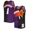 Gorgeous Penny Hardaway Phoenix Suns Hardwood Classics 1999/00 Split Swingman Jersey Purple/Black per i Fan Veri