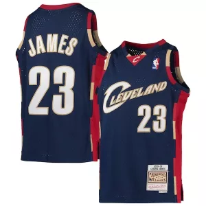 Incantevole Comodo Fascinante LeBron James Cleveland Cavaliers Youth 2008 09 Hardwood Classics Swingman Jersey Navy per i Fan Veri