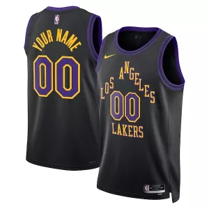 Incantevole Delizioso Los Angeles Lakers Nike Unisex 2023/24 Custom Swingman Jersey Black City Edition per i Fan Veri