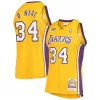 Incantevole Duraturo Shaquille O'Neal Los Angeles Lakers 2000 NBA Finals Hardwood Classics Authentic Jersey Gold per i Fan Veri