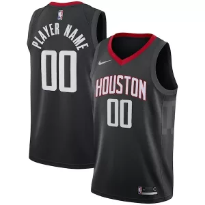 Incantevole Houston Rockets Nike Swingman Custom Jersey Black Statement Edition per i Fan Veri