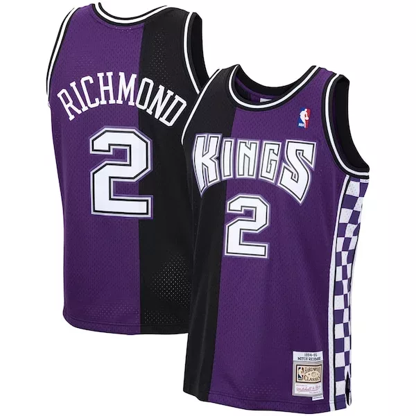 Incantevole Mitch Richmond Sacramento Kings 1994/95 Hardwood Classics Swingman Jersey Purple per i Fan Veri