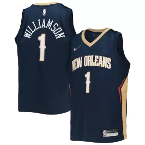 Incantevole Zion Williamson New Orleans Pelicans Nike Youth 2021/22 Diamond Swingman Jersey Icon Edition Navy per i Fan Veri